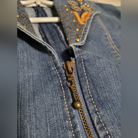 Blue Bayou Jean Jacket size Large NWT - Picture 6 of 7